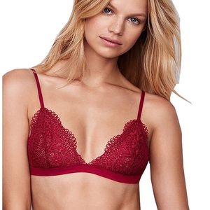 Victoria’s Secret bralette, XS red